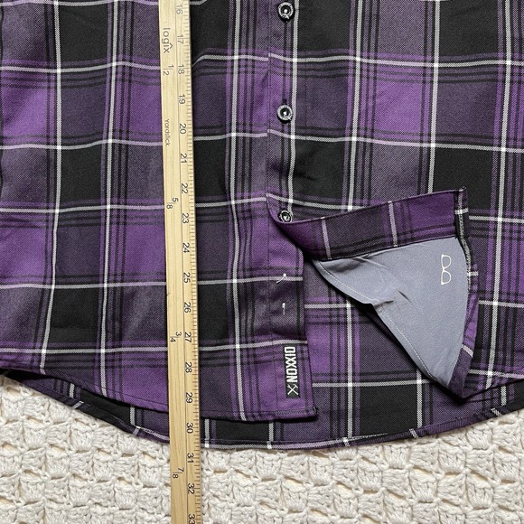 Dixxon Flannel Shirt Mens M Plaid Purple The Regan Limited Edition Long Sleeve - Picture 3 of 13